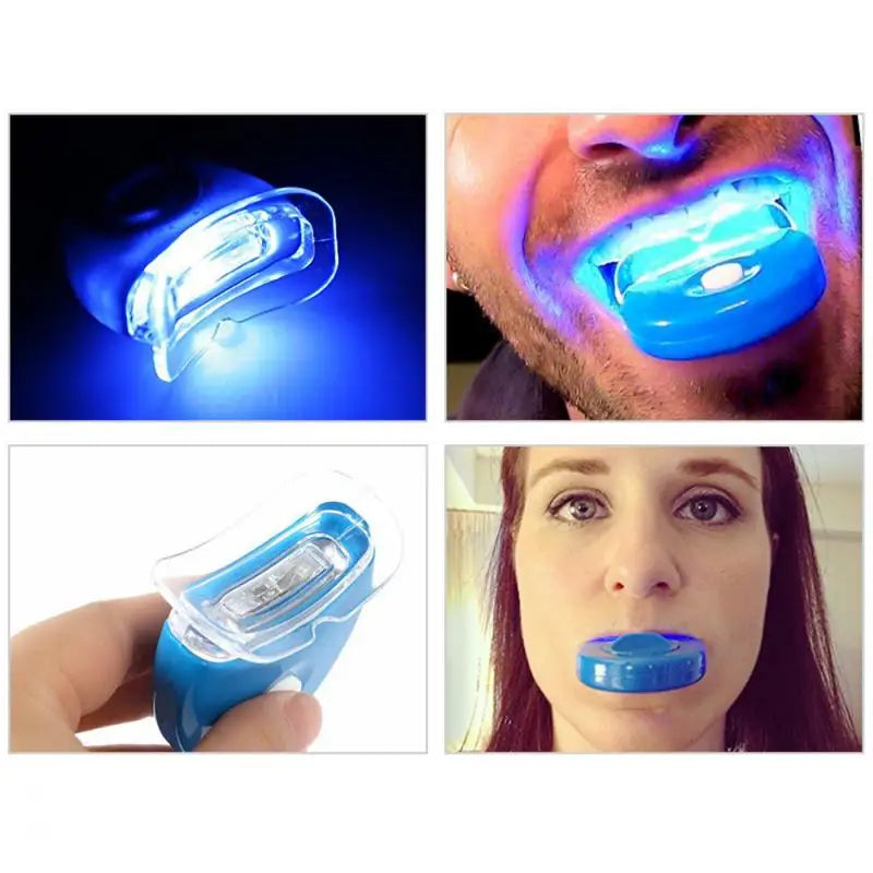 Teeth Whitener LED Light Teeth Whitening Blue Light UV Light Laser Lamp Tool Tooth Beauty Health No Sensitivity Battery Powered Leedoar