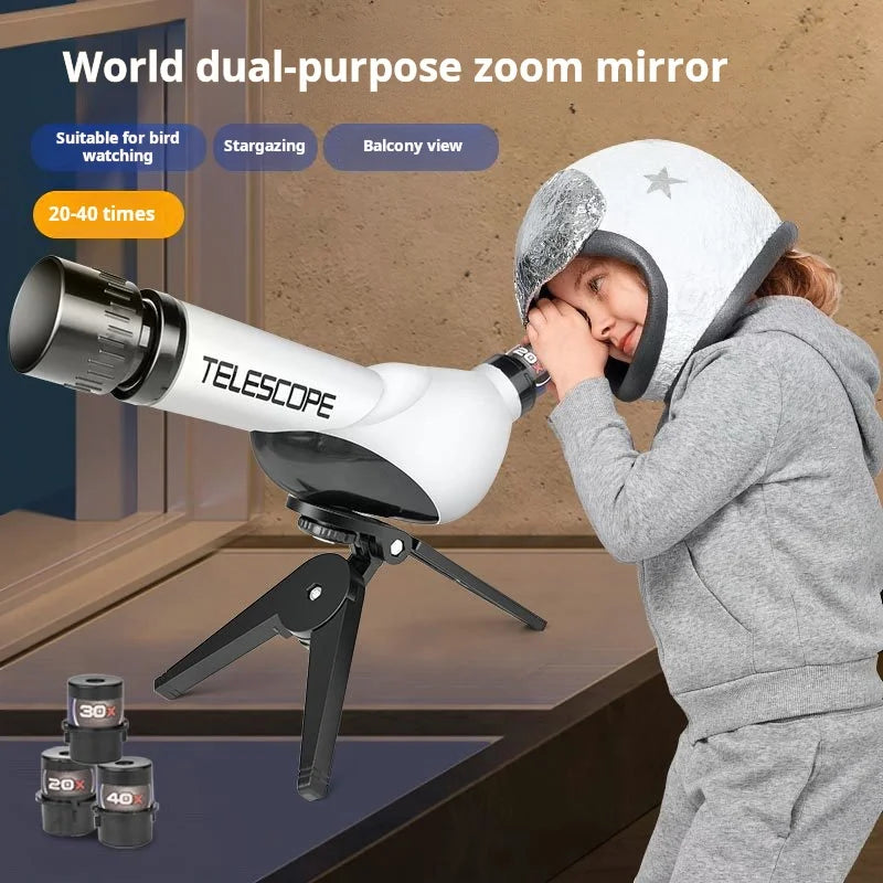 Telescope, High-Definition Astronomical Magnifying Glass, Student Experimental Teaching Aids, Puzzle Science Toys Leedoar