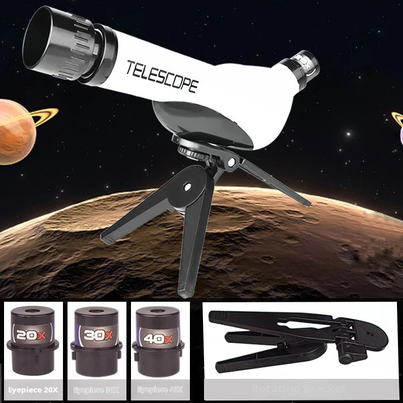 Telescope, High-Definition Astronomical Magnifying Glass, Student Experimental Teaching Aids, Puzzle Science Toys Leedoar