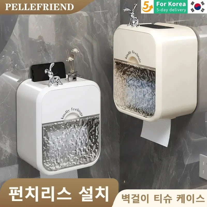 Texture Appearance of Toilet Wall Mounted Tissue Box Leedoar