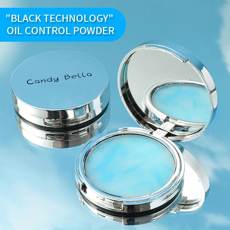 The Blue Sky Oil Control Long-lasting Powder Cake with Powder Puff Makeup Waterproof Wet and Dry Face foundation cosmetics Leedoar