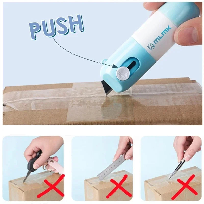 Thermal Paper Easer Mail Opener 2 in 1 Correction Fluid with Knife Anti Peep Identity Information Privacy Protector Eraser Leedoar