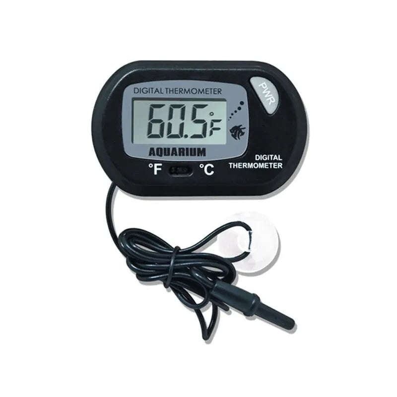 Thermometer Fish Tank Aquarium Electronic Digital Reptile Turtle Diving Pet Box Suction Cup Waterproof Electronic Thermometer