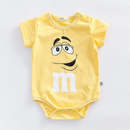 Thin Cotton 3-24M Newborn Short Sleeve Romper Clothing Infant Baby Girls Boys Fashion Cute Jumpsuit Clothes Leedoar