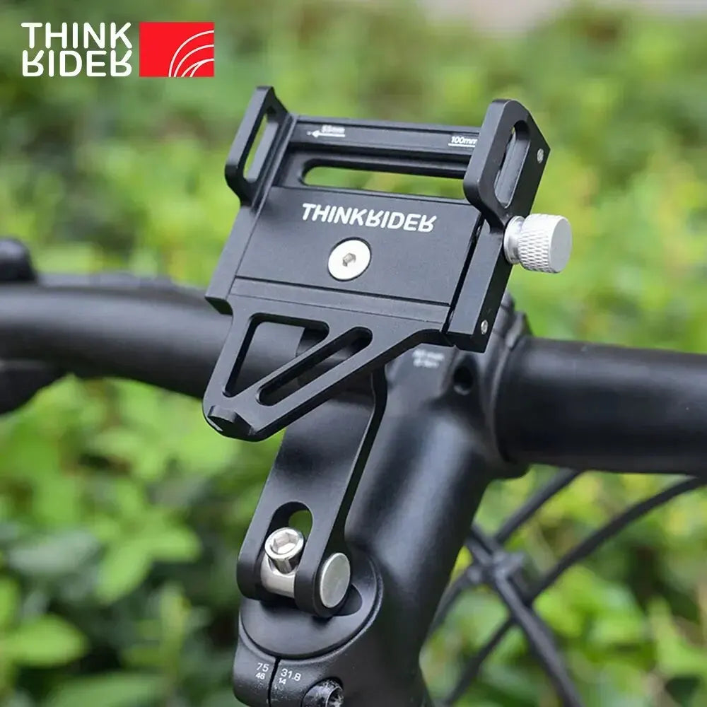 ThinkRider MTB Phone Mount Stand Bicycle Holder 270° Rotatable Aluminum Adjustable Bike Phone Holder Non-slip Leedoar