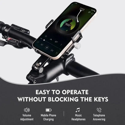 ThinkRider MTB Phone Mount Stand Bicycle Holder 270° Rotatable Aluminum Adjustable Bike Phone Holder Non-slip Leedoar