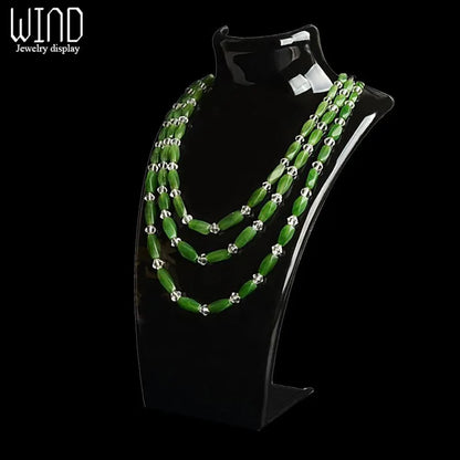 Three Colors 20*13.5*7.5CM Mannequin Necklace Jewelry Pendant Display Stand Holder Show Decorate Jewelry Display Shelf Leedoar