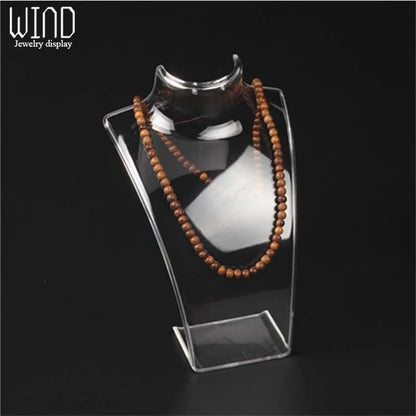 Three Colors 20*13.5*7.5CM Mannequin Necklace Jewelry Pendant Display Stand Holder Show Decorate Jewelry Display Shelf Leedoar