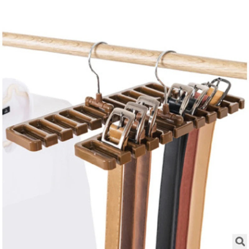 Tie Belt Hanger Wardrobe Belt Rotating Organizer Rack Multifuctional Scarf Hanger Home Closet Storage Holder Accessories Leedoar