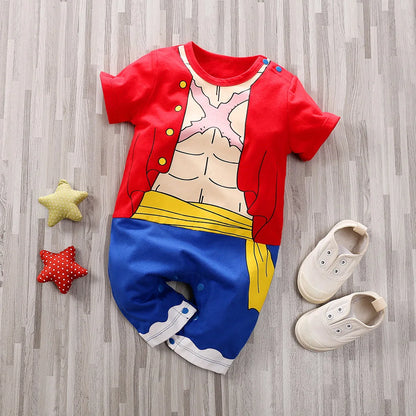 Toddler Anime Cosplay Dragon DBZ Costume Baby Boy Girl Romper Kid Demon Slayer Baby Clothes Newborn Onesie Jumpsuit 0-18 Months Leedoar