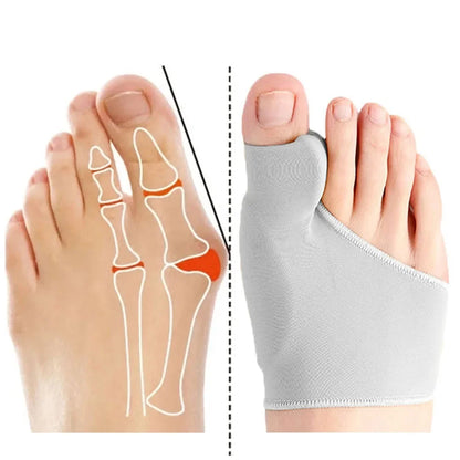 Toe Separator Hallux Valgus Bunion Corrector Orthotics Feet Bone Thumb Adjuster Correction Pedicure Sock Straightener Leedoar