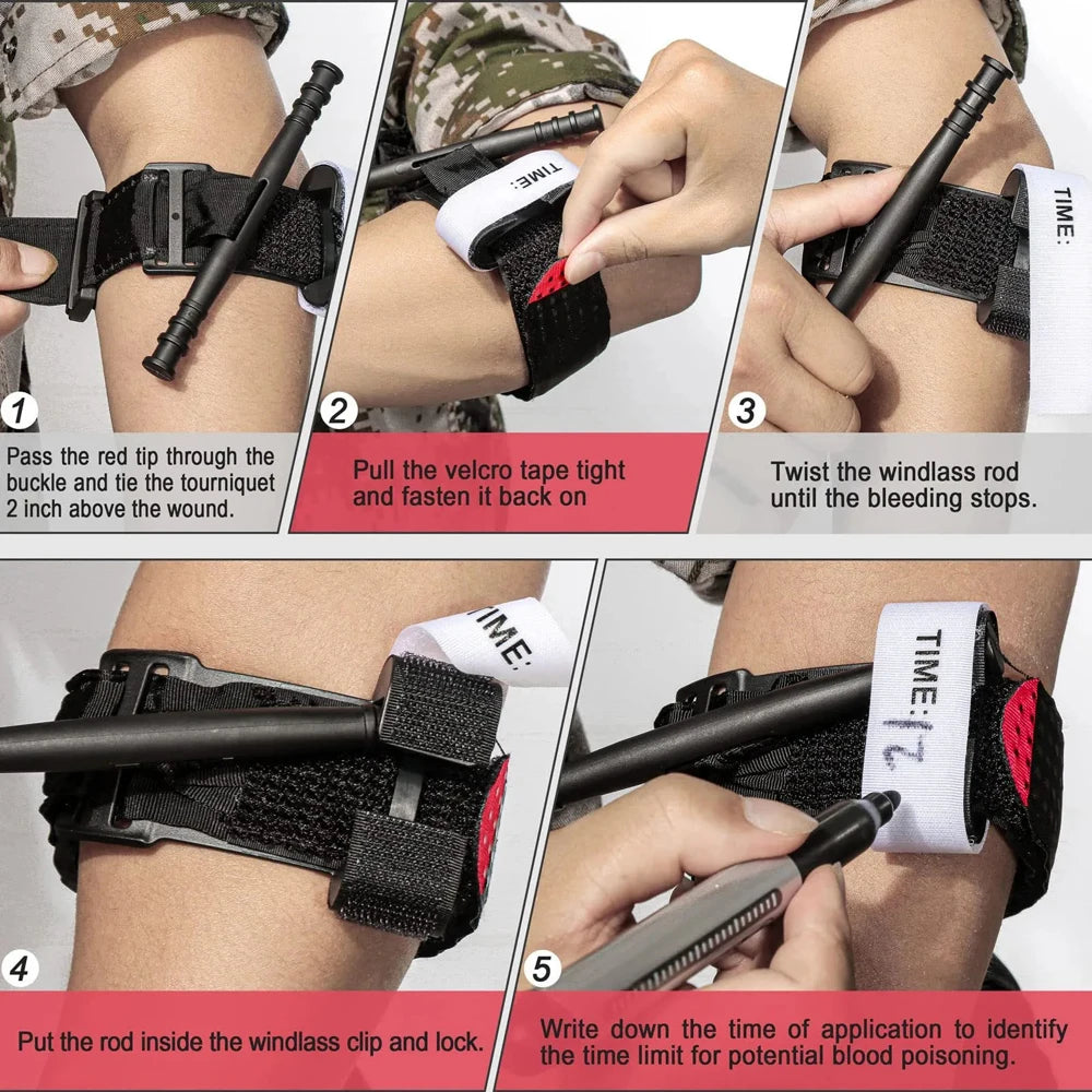 Tourniquet Survival Tactical Combat Tourniquets Spinning Medical Emergency Strap Trauma Belt Outdoor Exploration Leedoar