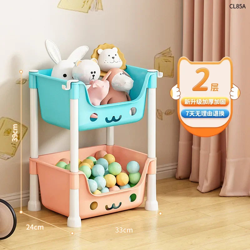 Toy Storage Trolley Bookshelf Snack Rack For Children Storage Organizer Bathroom Accessories Closet Organizer Kitchen Storage Leedoar