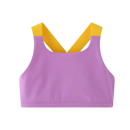 Training Children Girl Bra Underwear Puberty Girls Children Tops Solid Kids Underwear Bra Vest Children Teenage Clothing 5-13Y Leedoar