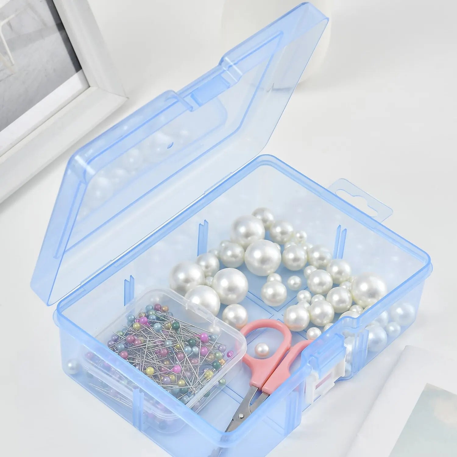 Transparent Plastic Storage Boxes For Jewelry Hardware Accessories Small Items DIY Crafts Cosmetics Leedoar