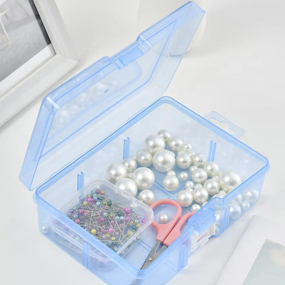 Transparent Plastic Storage Boxes For Jewelry Hardware Accessories Small Items DIY Crafts Cosmetics Leedoar