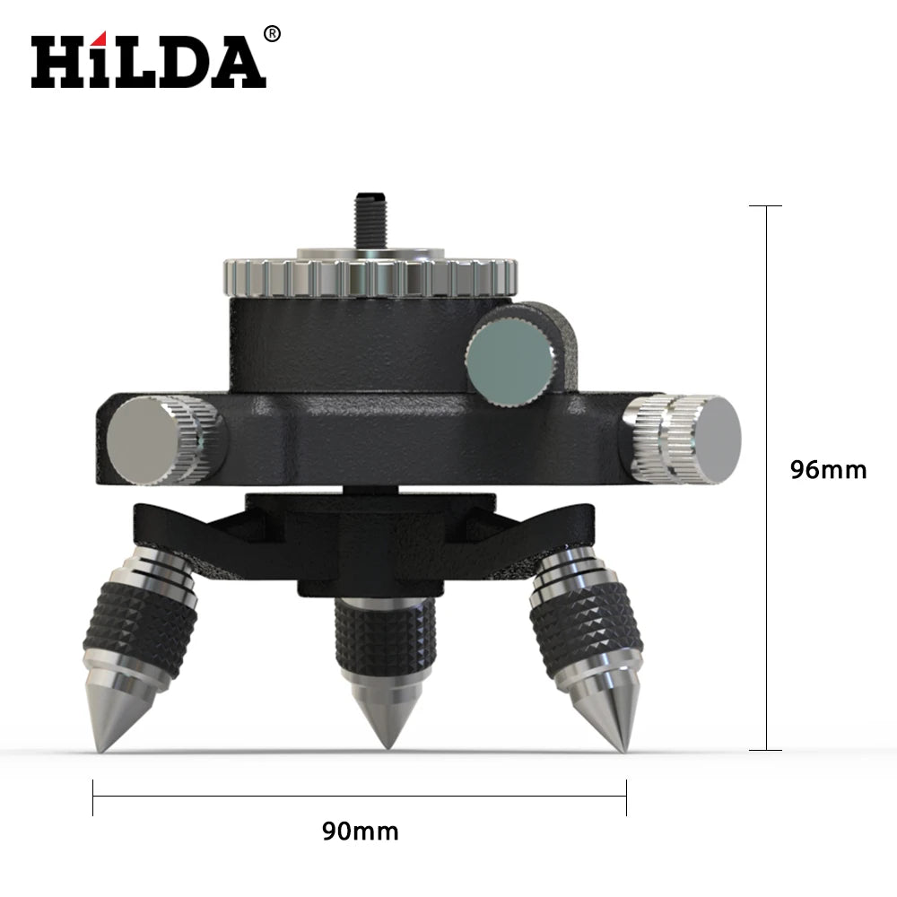 Tripod Bracket Base 1/4'' Interface Fine Adjustment Tripod Stand For Laser Level Leedoar