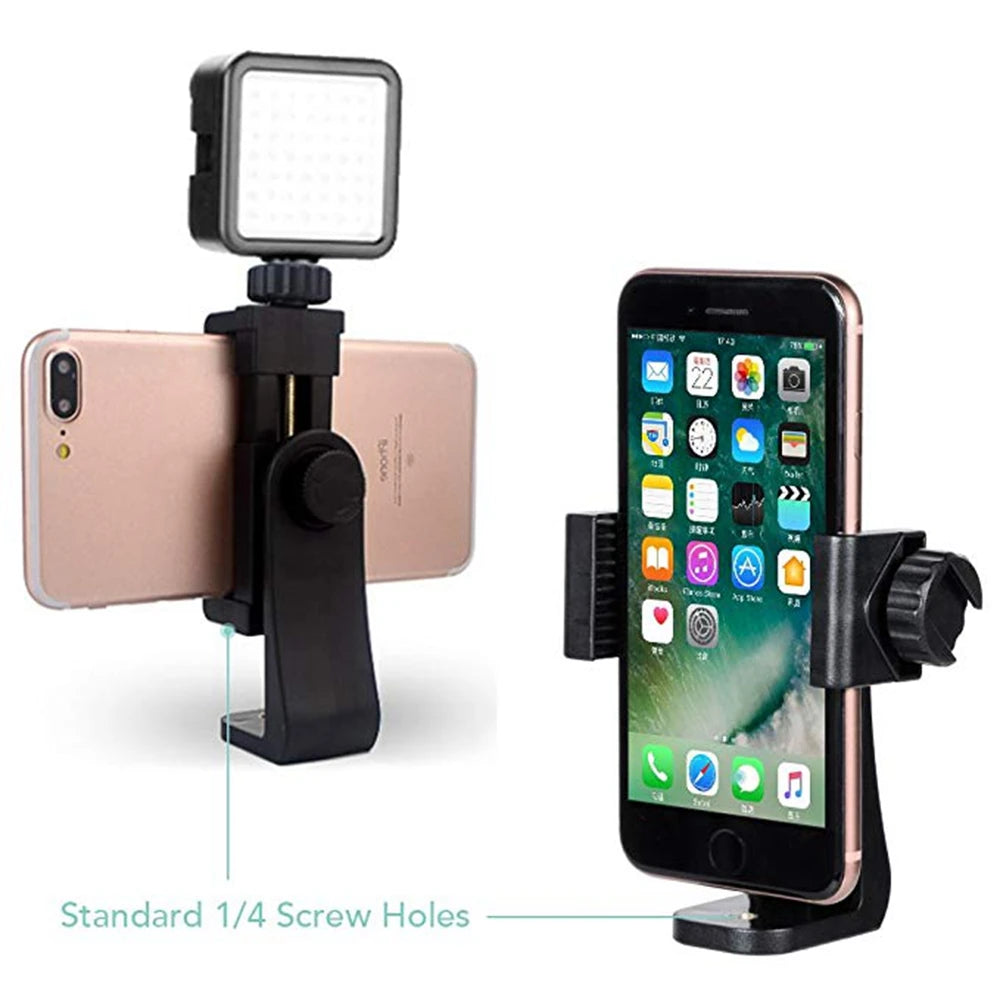 Tripod Mount Adapter 360 Degrees Rotatable Stand Mount Adapter For iPhone Xiaomi Samsung Smart phone Tripods Stand Accessories Leedoar