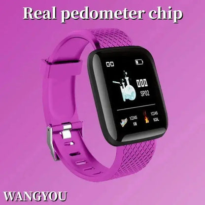 Reloj inteligente con chip podómetro auténtico y conexión multifuncional Reloj inteligente adecuado para hombres y mujeres y iOS Android 