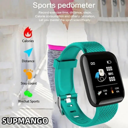 Smartwatch com chip de pedômetro verdadeiro e conexão multifuncional Smartwatch adequado para homens e mulheres e IOS Android 