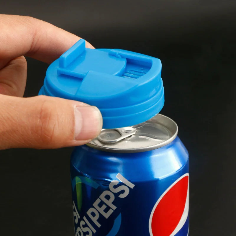 Tutup Atas Botol Soda Saver Caps Top Can Cover Fizz Coke Drink Soda Lid Cap Wine Bottle Stopper Flip Protector Reusable/1PC Leedoar