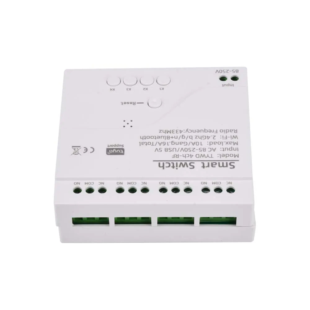 Tuya Smart Wifi Motor Switch Module 5V 12V 32V 220V RF 433 Radio Remote Control 4 Channels Inching Relay for Alexa Google Home Leedoar