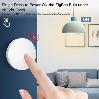 Tuya ZigBee Button Scene Switch Intelligent Linkage Smart Switch Battery Powered Automation Work With Smart Life Zigbee Devices Leedoar