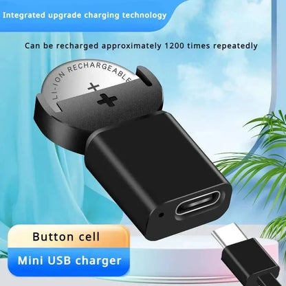 Type-C Intelligent Charging Button Battery Charger Is Suitable For Various Types Of Batteries Easy To Operate And Durable Leedoar
