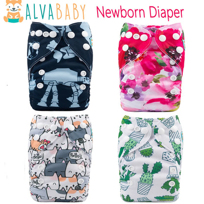 U Pick ALVABABY Newborn Cloth Diaper Pocket for Baby Less Than 12pounds Newborn Baby Nappy with 1pc Microfiber Insert Leedoar