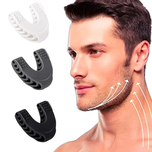 U Shape Jaw Exerciser New Facial Pop N Go Mouth Jawline Face Fitness Muscle Chew Ball Bite Breaker Training Equipment Leedoar