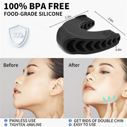 U Shape Jaw Exerciser Novo Facial Pop N Go Boca Jawline Face Fitness Muscle Chew Ball Bite Breaker Equipamento de Treinamento 