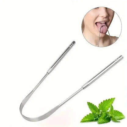 U-shaped Tongue Scraper Tongue Coating CleaningScraper Remove Bad Breath Bring Fresh Breath For Oral Suitable Men And Women Leedoar