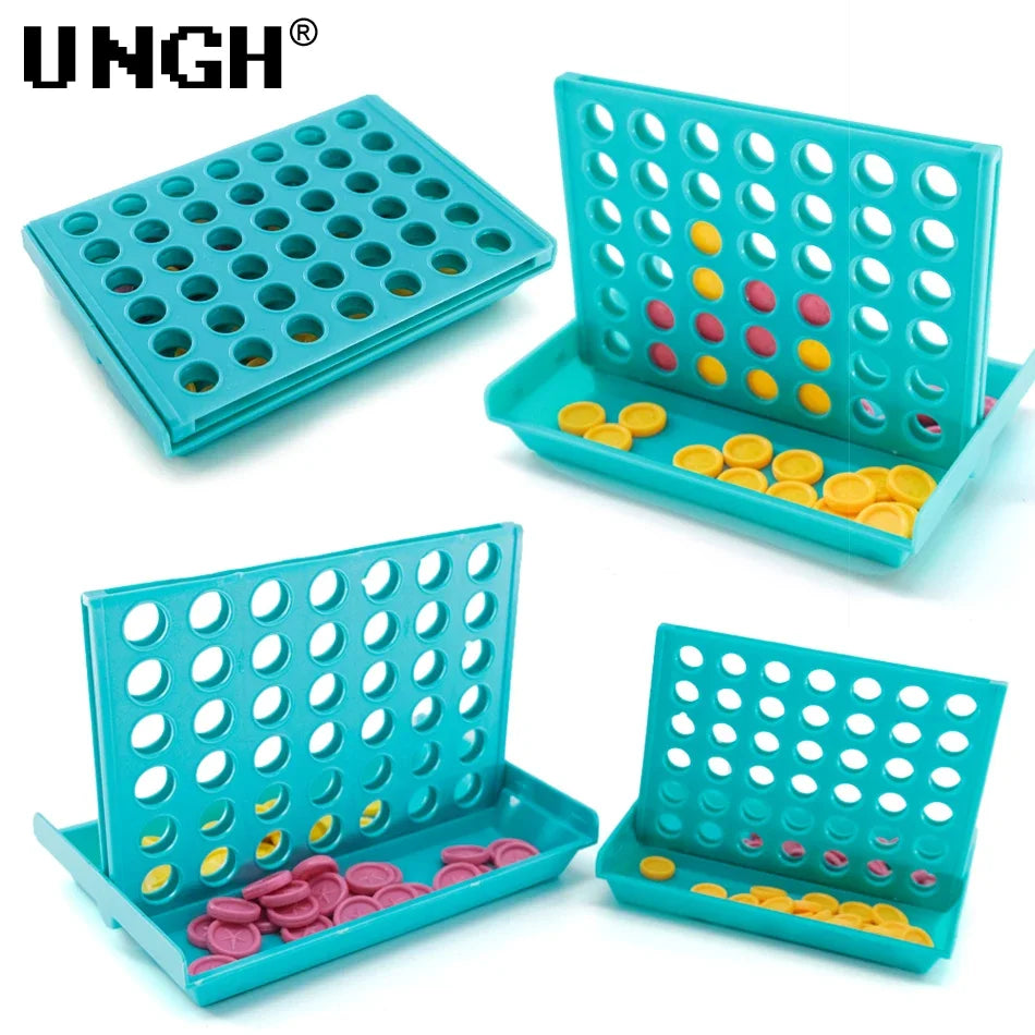 UNGH Four In A Row Bingo Chess Connect Classic Family Board Game Toys Fun Educational Toy for Kids Children Entertainment Game Leedoar