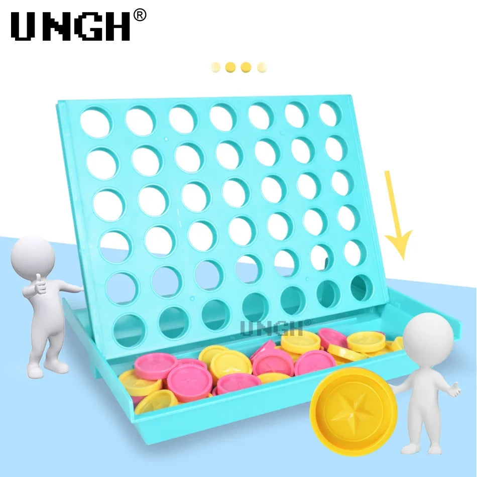 UNGH Four In A Row Bingo Chess Connect Classic Family Board Game Toys Fun Educational Toy for Kids Children Entertainment Game Leedoar