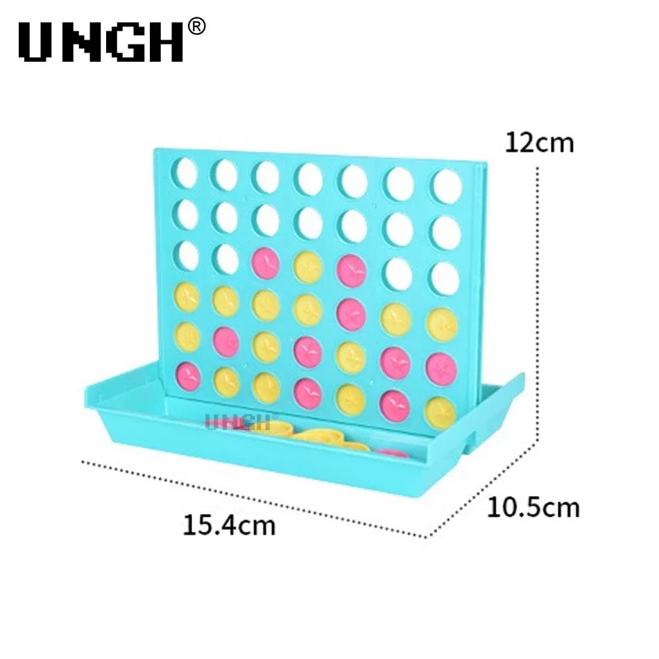 UNGH Four In A Row Bingo Chess Connect Classic Family Board Game Toys Fun Educational Toy for Kids Children Entertainment Game Leedoar