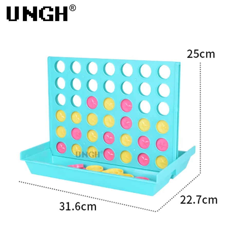 UNGH Four In A Row Bingo Chess Connect Classic Family Board Game Toys Fun Educational Toy for Kids Children Entertainment Game Leedoar