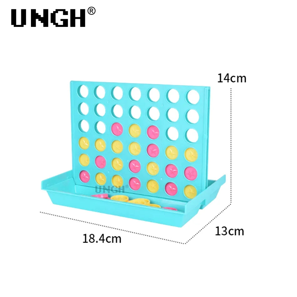 UNGH Four In A Row Bingo Chess Connect Classic Family Board Game Toys Fun Educational Toy for Kids Children Entertainment Game Leedoar