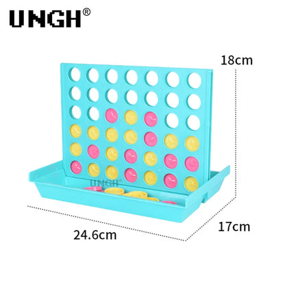 UNGH Four In A Row Bingo Chess Connect Classic Family Board Game Toys Fun Educational Toy for Kids Children Entertainment Game Leedoar