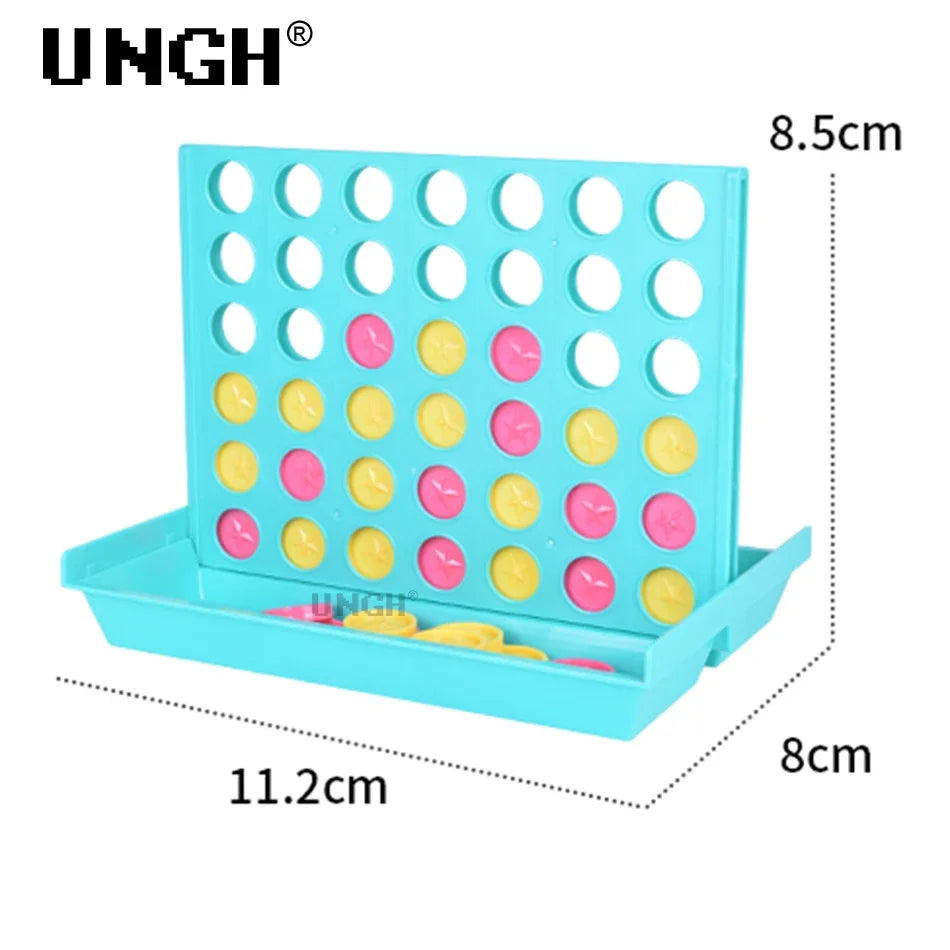 UNGH Four In A Row Bingo Chess Connect Classic Family Board Game Toys Fun Educational Toy for Kids Children Entertainment Game Leedoar