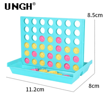 UNGH Four In A Row Bingo Chess Connect Classic Family Board Game Toys Fun Educational Toy for Kids Children Entertainment Game Leedoar