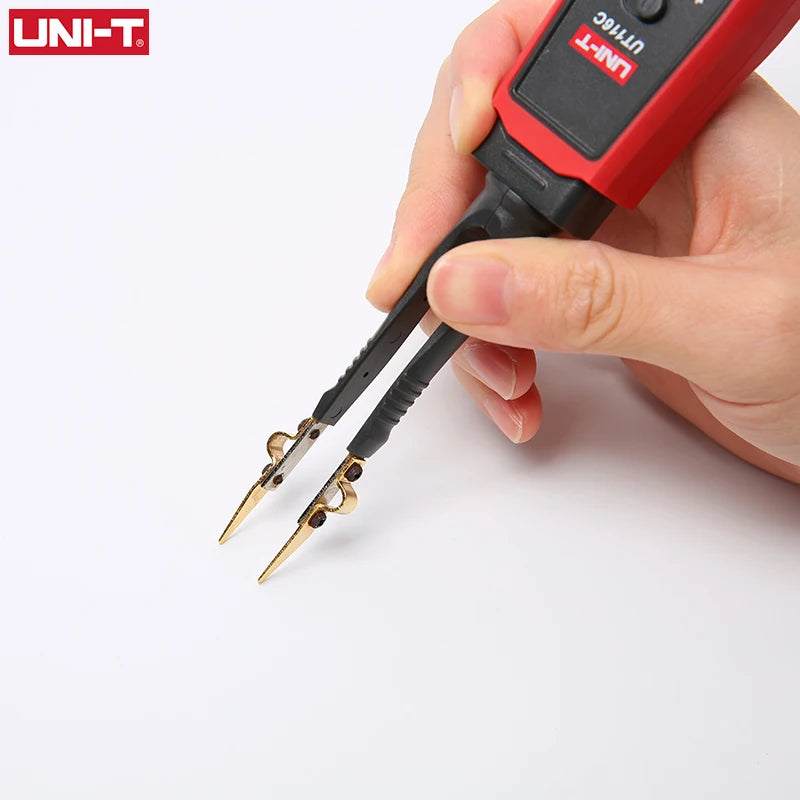 UNI-T UT116C SMD Tester 36V Voltage Battery Measurement Pinça Rotativa LED Diodo Resistor Capacitor Tester 