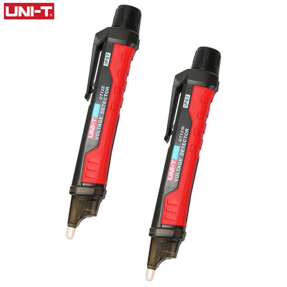 UNI-T UT12E UT12M Tomada de Parede Detector de Tensão CA Indicador 24V-1000V Sem Contato Volt Corrente Sensor Elétrico Caneta de Teste