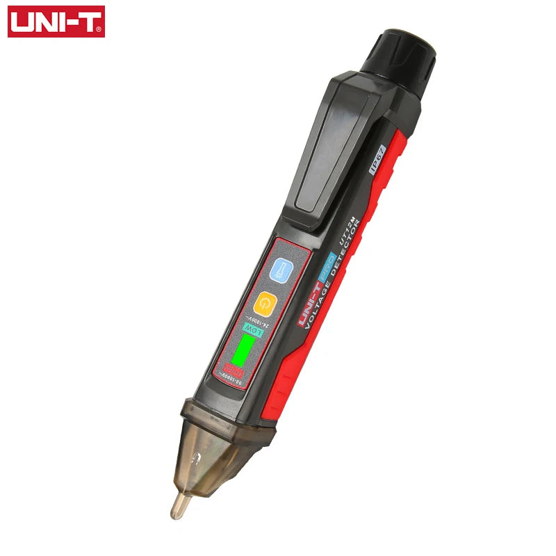 UNI-T UT12E UT12M Tomada de Parede Detector de Tensão CA Indicador 24V-1000V Sem Contato Volt Corrente Sensor Elétrico Caneta de Teste