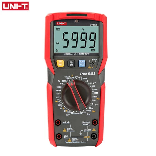 UNI-T UT89X UT89XD Multímetro Digital Profissional True RMS NCV 20A Corrente AC DC Voltímetro Capacitância Resistência Tester 