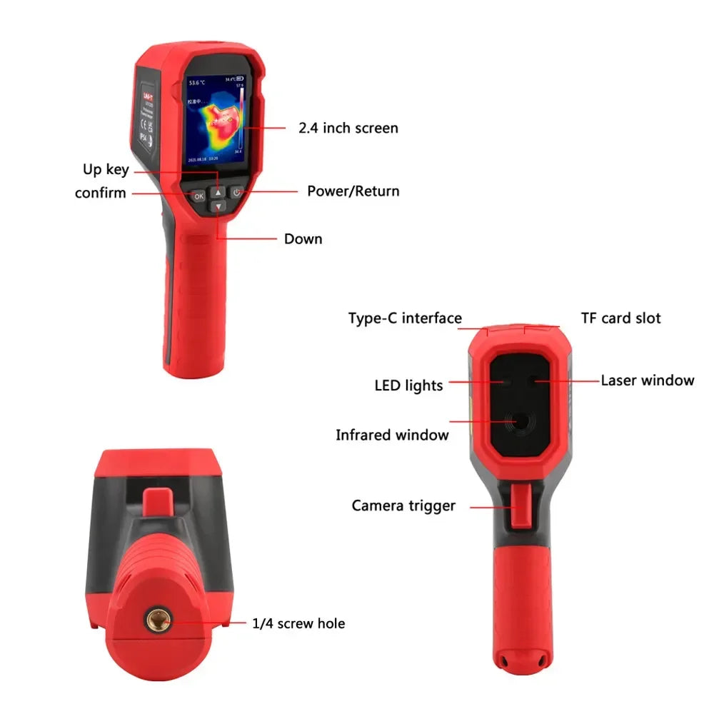 UNI-T UTi 120S Infrared Thermal Imager PCB Circuit Industrial Testing Floor Heating Tube Testing Temperature Thermal Camera