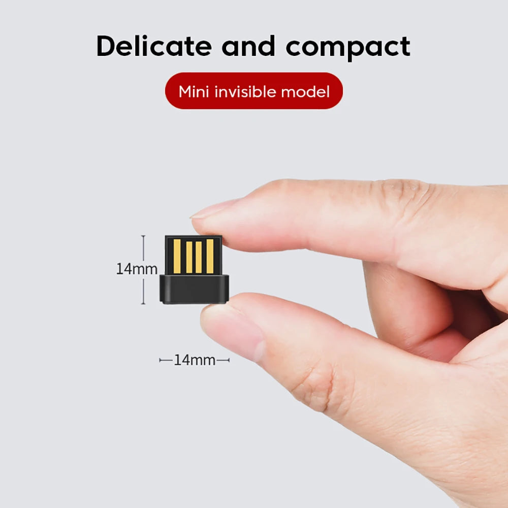 Adaptador USB Bluetooth BT 5.3 Dongle Receptor de Áudio Transmissor para PC Laptop Mouse Sem Fio Fone de Ouvido Bluetooth Fone de Ouvido Alto-falante