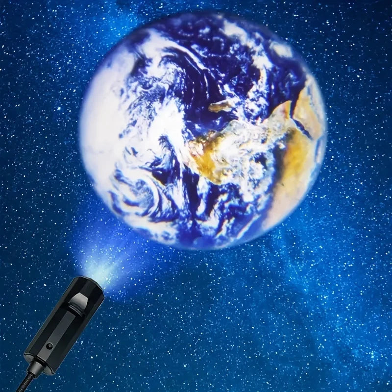 USB Teto Lua Terra Projeção Atmosfera Luz 