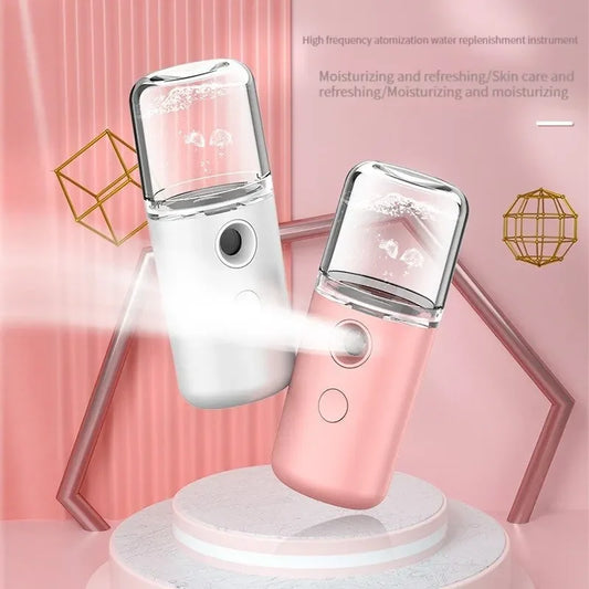 Carregamento USB Nano Spray Hidratante Instrumento Hidratante Facial Cuidados com a Pele Feminina 