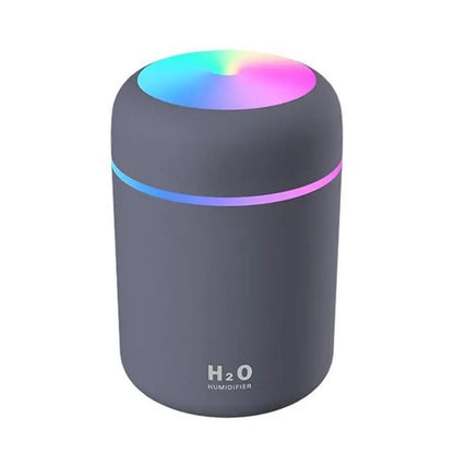 USB Cool Mist Sprayer Portable 300ml Electric Air Humidifier Aroma Oil Diffuser with Colorful Night Light for Home Car Leedoar