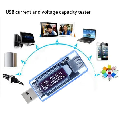 USB Current And Voltage Capacity Tester Accurately Detects Battery Current And Voltage, Detects Charger Capacity Leedoar